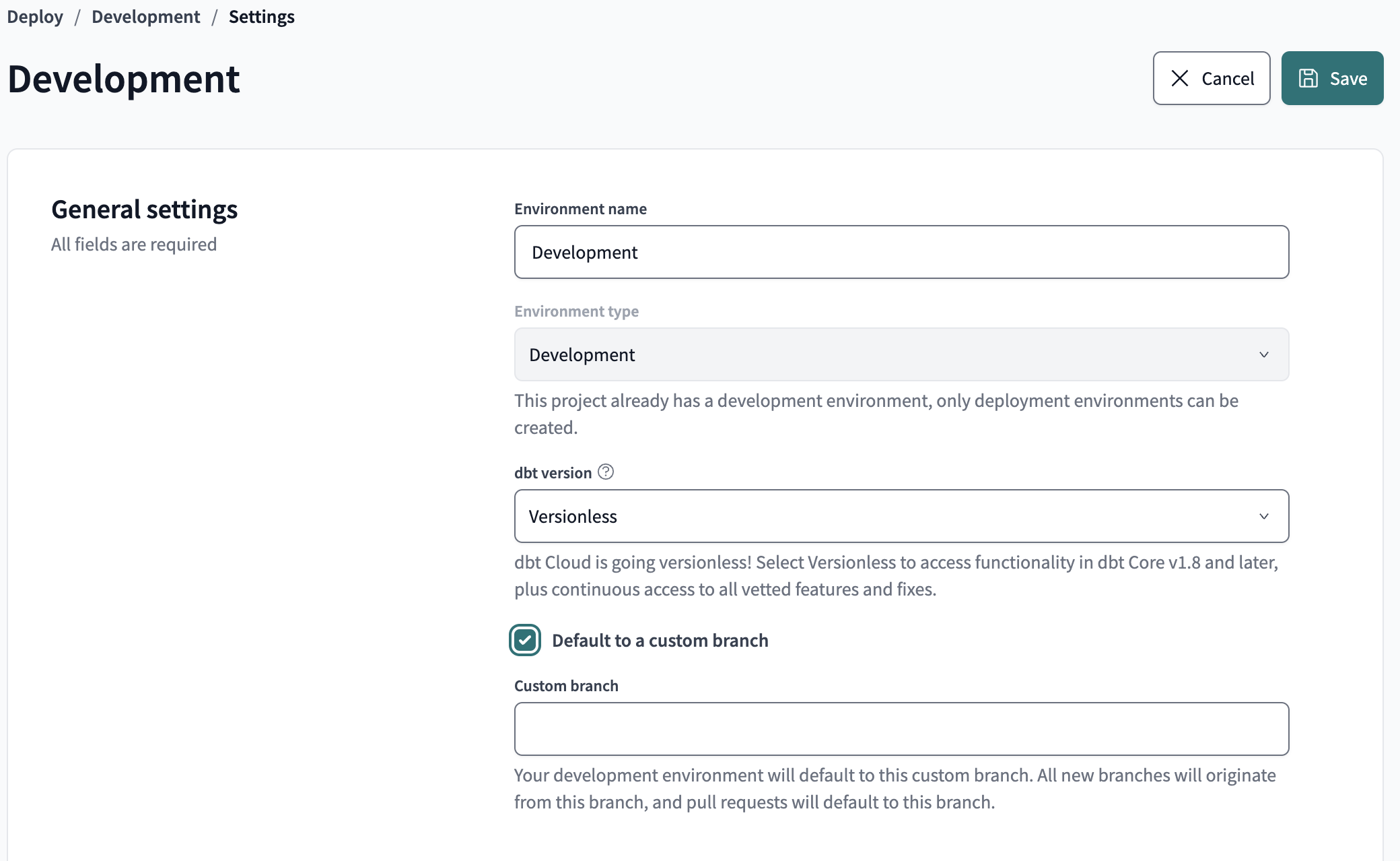 Configuring a custom base repository branch Configuring a custom base repository branch